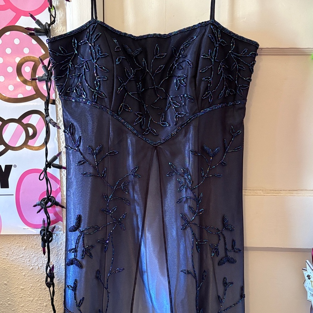 Cache Midnight Blue Strapless Dress